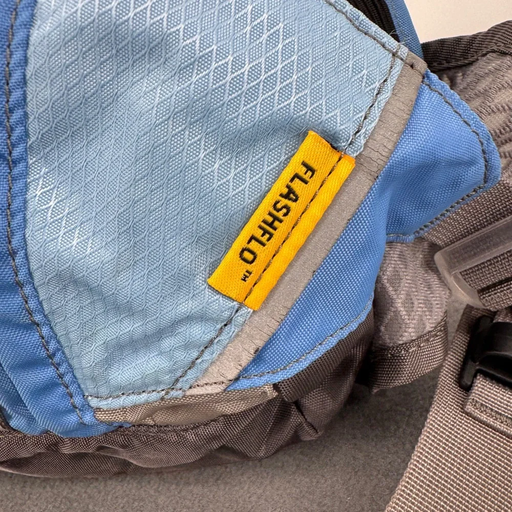 Vintage CamelBak FlashFlo Hydration Waist Pack Blue Hiking Fanny Bag No Bladder
